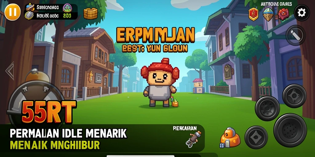 Screenshot utama 55RT menampilkan gameplay santai dan memikat.