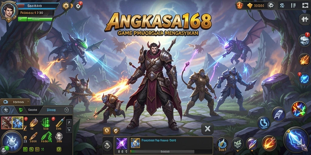 Tangkapan layar menunjukkan aksi seru dalam ANGKASA168.