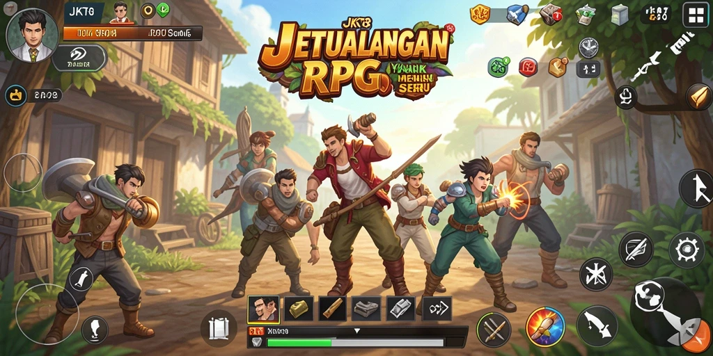 Tampilan gameplay JKT8 yang mendebarkan dan penuh aksi.