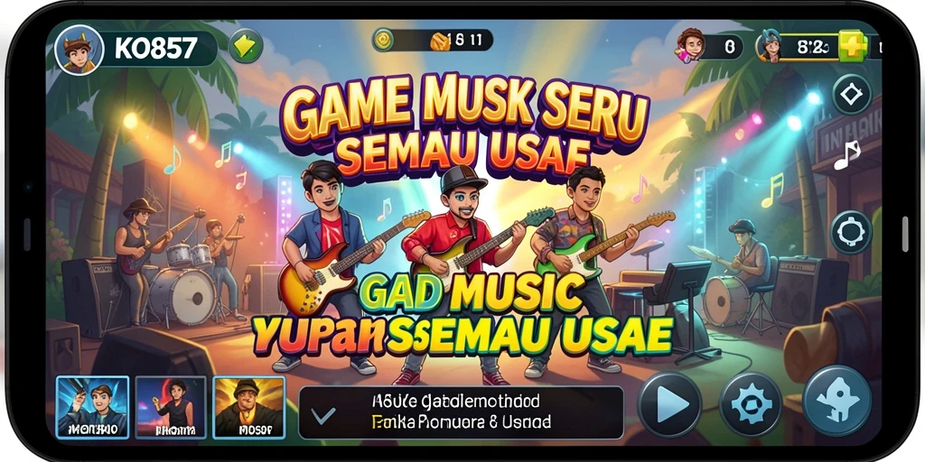 Tampilan gameplay KO857 yang menarik dan penuh warna.