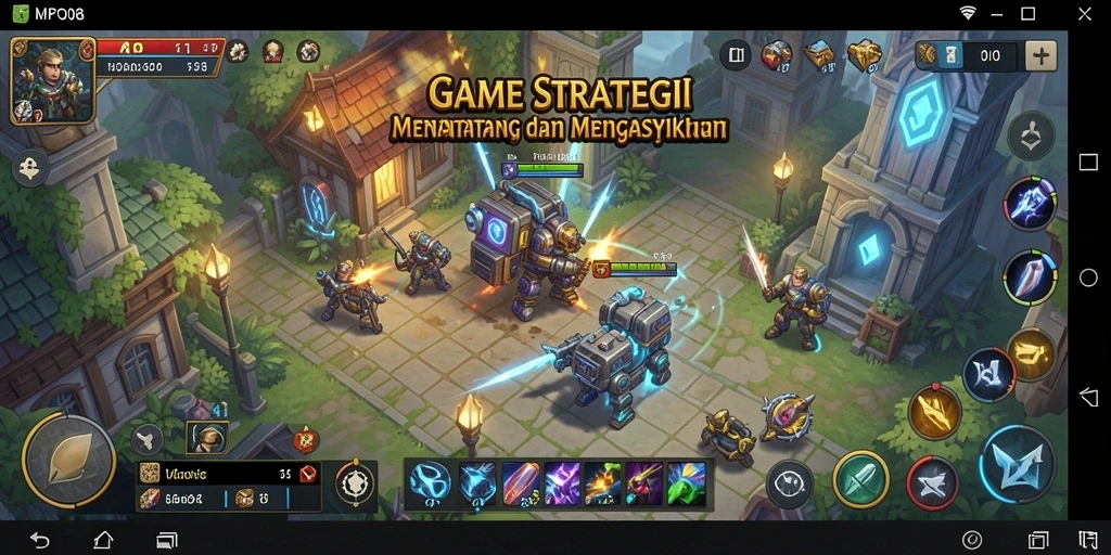 Screenshot MPO08 menampilkan gameplay strategi yang intens dan seru.