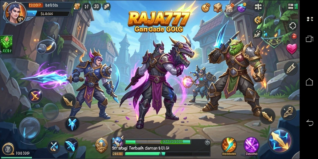 Tampilan gameplay SLG yang memukau dalam RAJA777.
